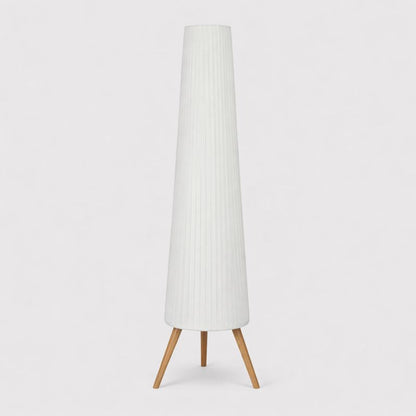 Nordic Style Adjustable Brightness Wood Tripod Floor Lamp | Lampora