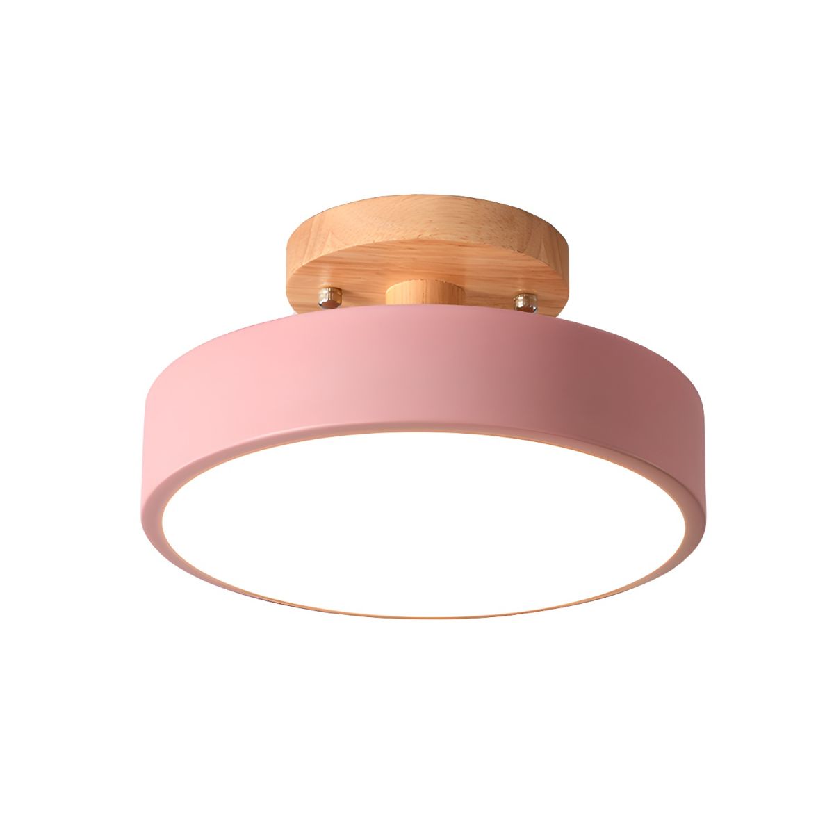Nordic Style LED Ceiling Light with Wooden Canopy | Korali