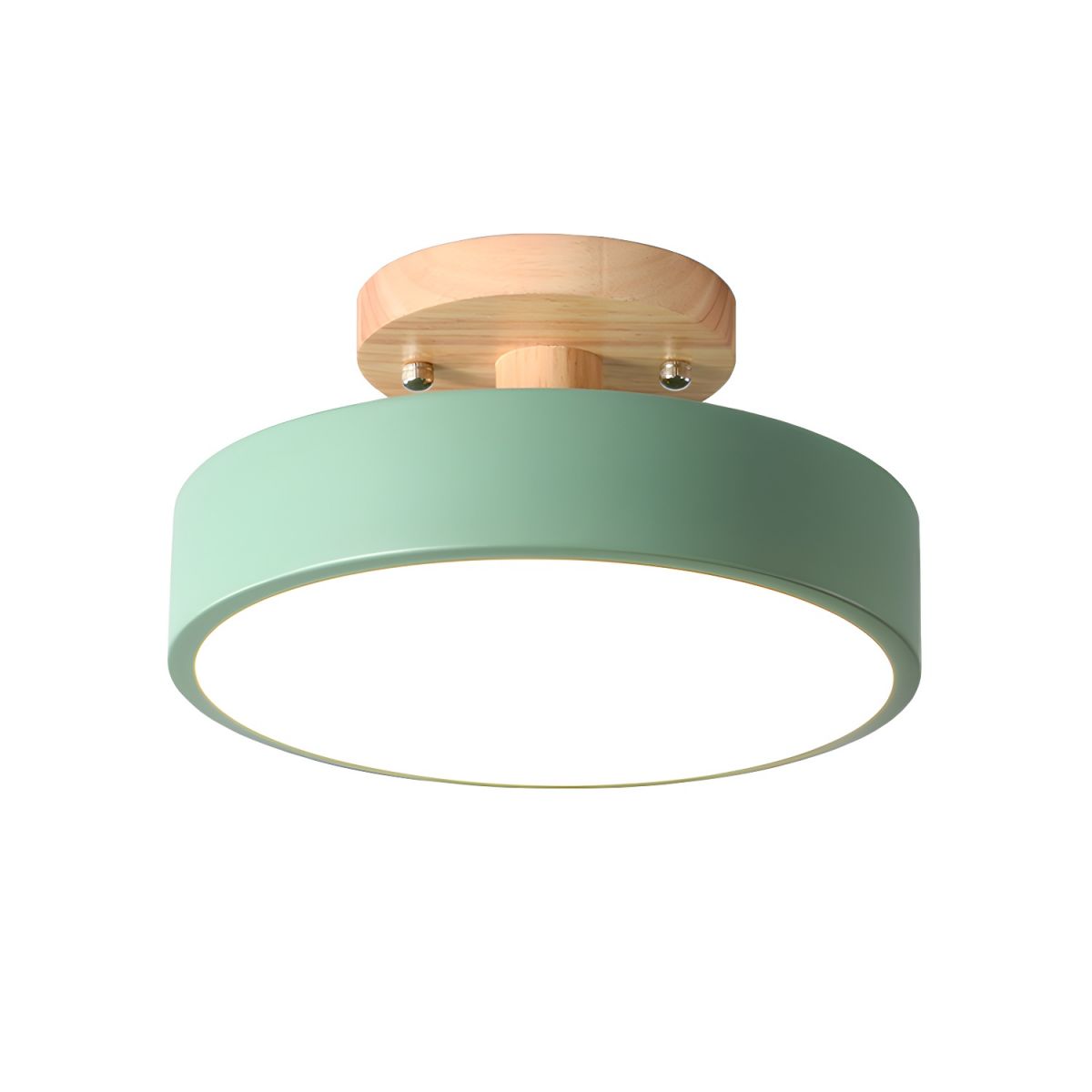 Nordic Style LED Ceiling Light with Wooden Canopy | Korali