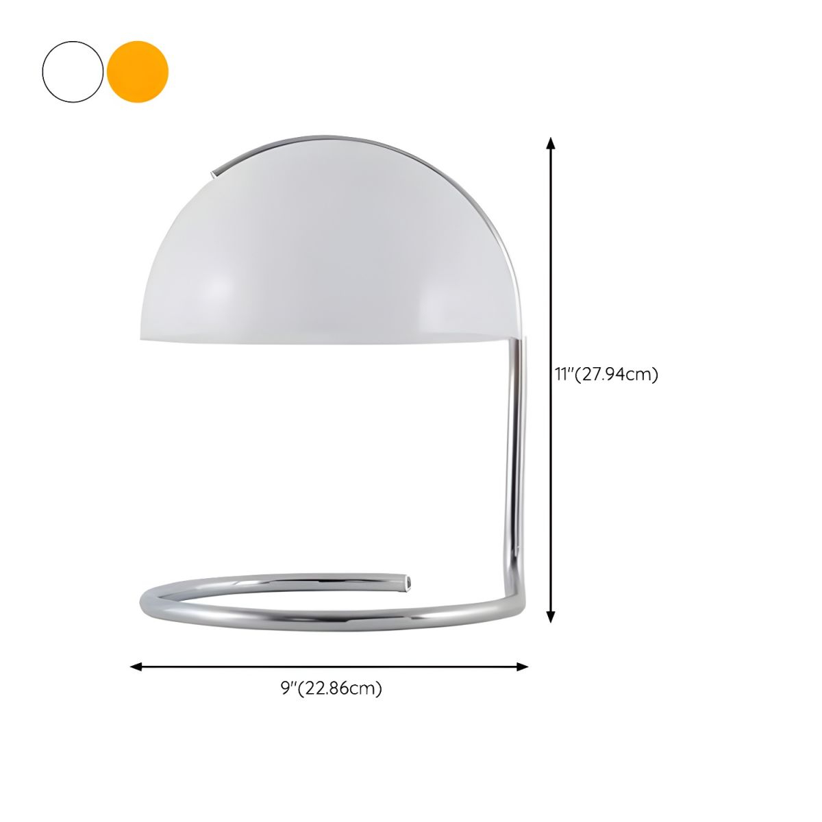 Nordic Table Lamp with Glass Dome Shade Modern Style | Dorlian