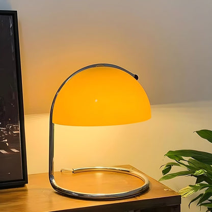 Nordic Table Lamp with Glass Dome Shade Modern Style | Dorlian