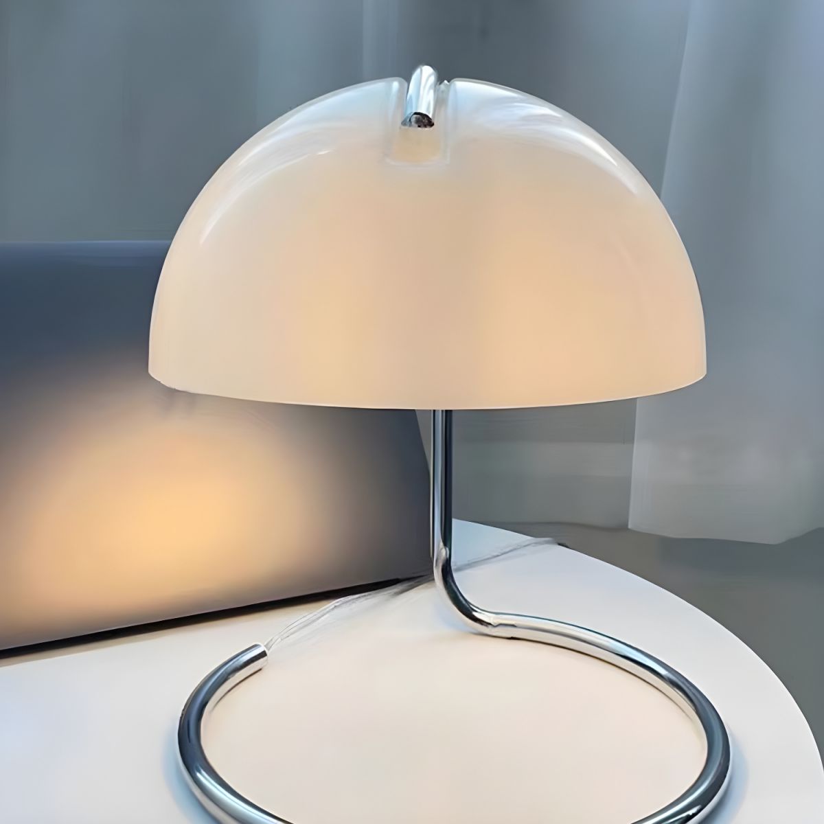 Nordic Table Lamp with Glass Dome Shade Modern Style | Dorlian