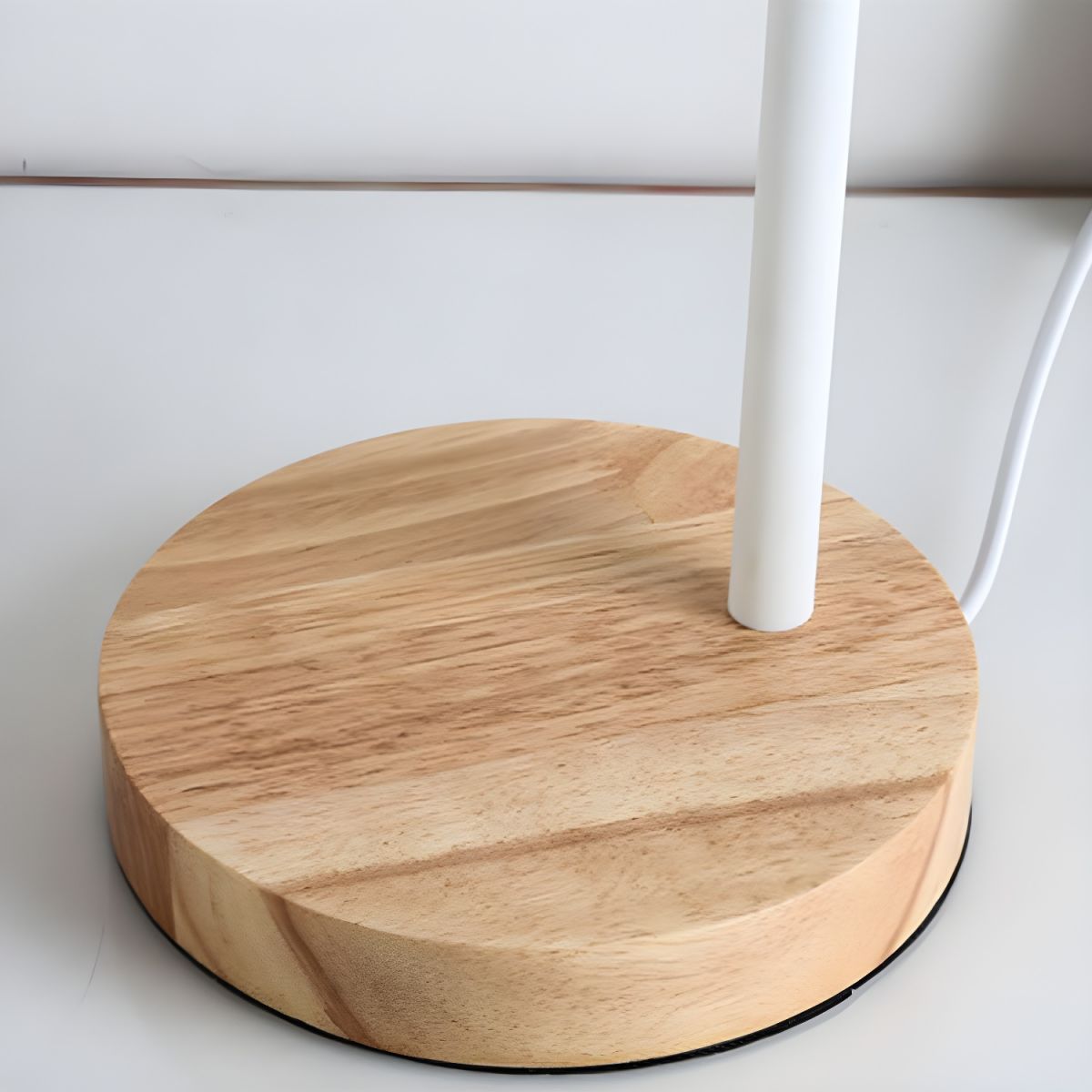 Nordic Table Lamp with Wooden Base and Metal Shade | Tenvira