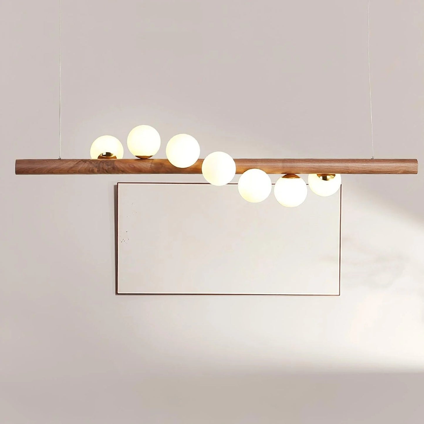 Nordic Timber Finish Pendant Light for Modern Spaces | Temvaro
