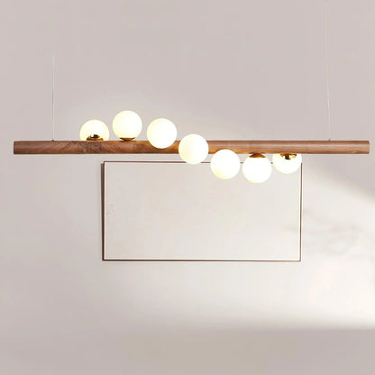 Nordic Timber Finish Pendant Light for Modern Spaces | Temvaro