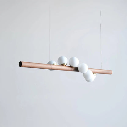 Nordic Timber Finish Pendant Light for Modern Spaces | Temvaro