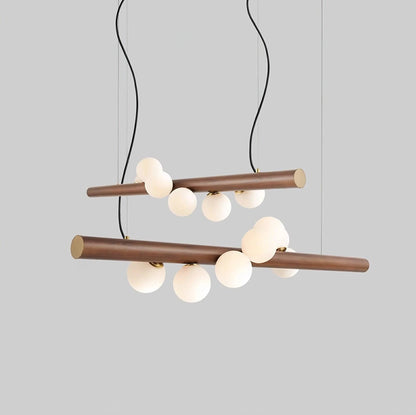 Nordic Timber Finish Pendant Light for Modern Spaces | Temvaro