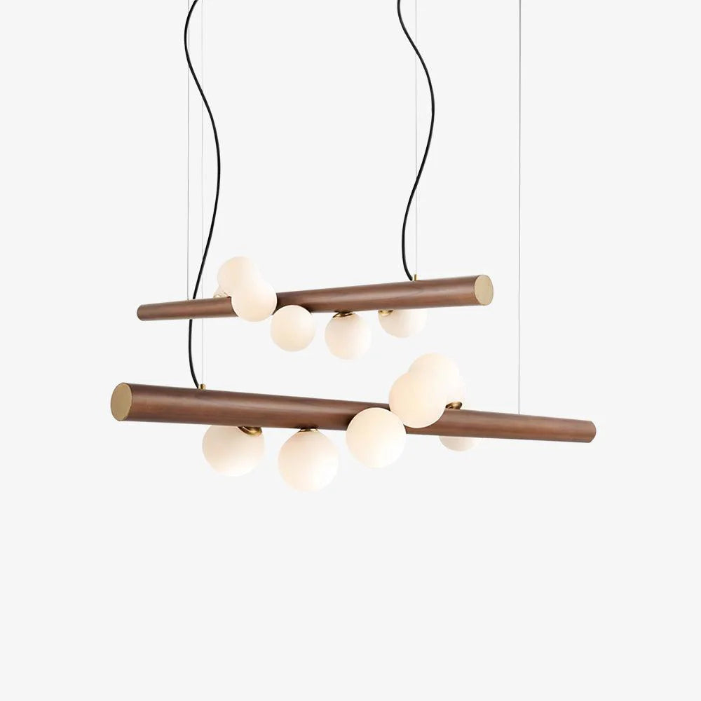 Nordic Timber Finish Pendant Light for Modern Spaces | Temvaro