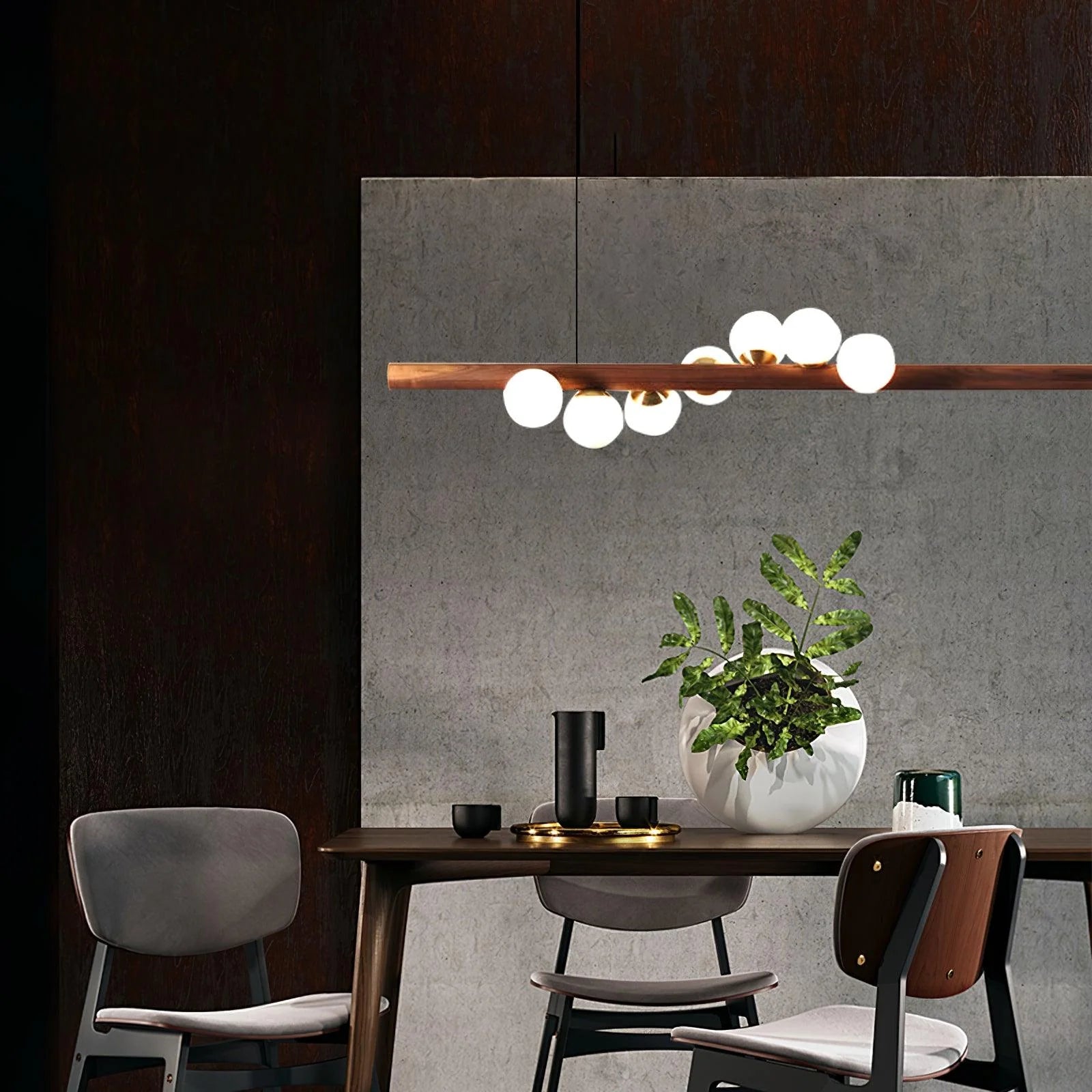 Nordic Timber Finish Pendant Light for Modern Spaces | Temvaro