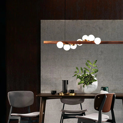 Nordic Timber Finish Pendant Light for Modern Spaces | Temvaro