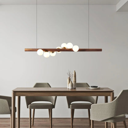 Nordic Timber Finish Pendant Light for Modern Spaces | Temvaro