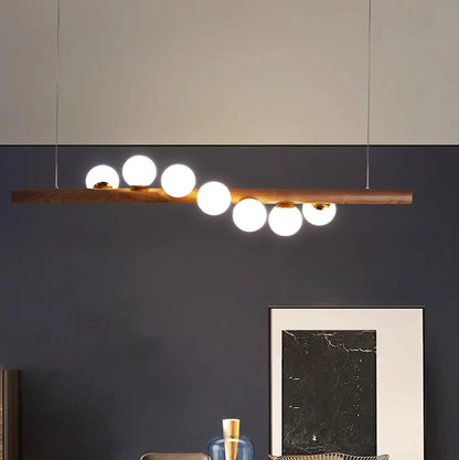Nordic Timber Finish Pendant Light for Modern Spaces | Temvaro