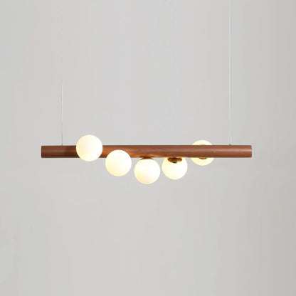 Nordic Timber Finish Pendant Light for Modern Spaces | Temvaro