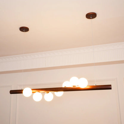 Nordic Timber Finish Pendant Light for Modern Spaces | Temvaro