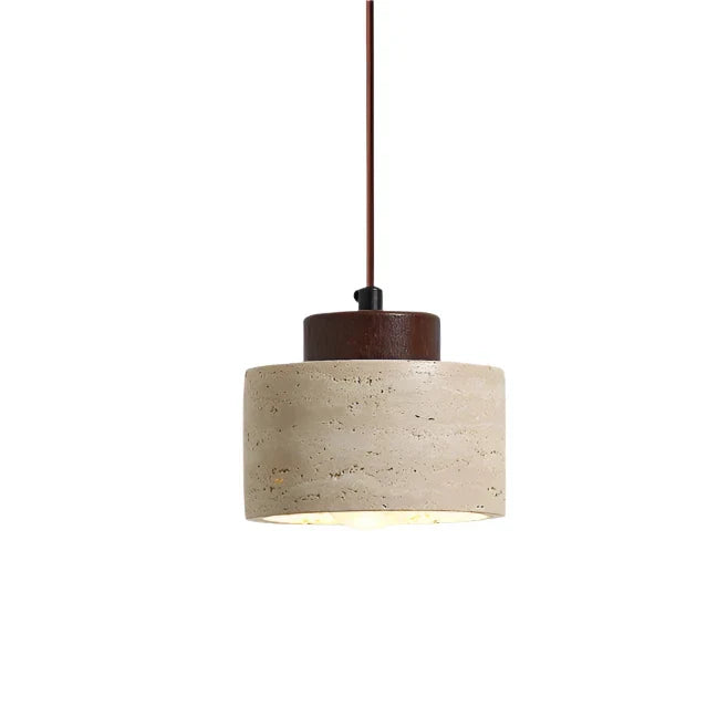 Nordic Travertine Pendant Light with Integrated LED | Orylix