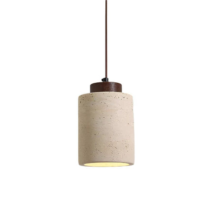 Nordic Travertine Pendant Light with Integrated LED | Orylix