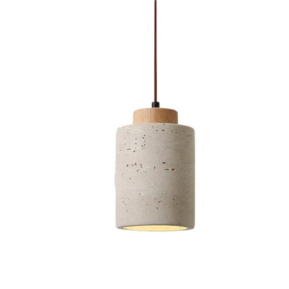 Nordic Travertine Pendant Light with Integrated LED | Orylix