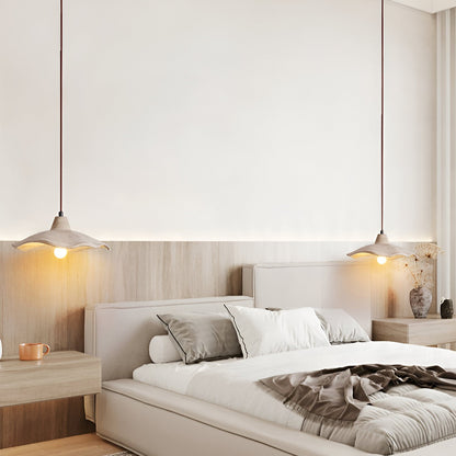 Nordic Wabi Sabi Pendant Light With Cement Flower Shade | Corvella