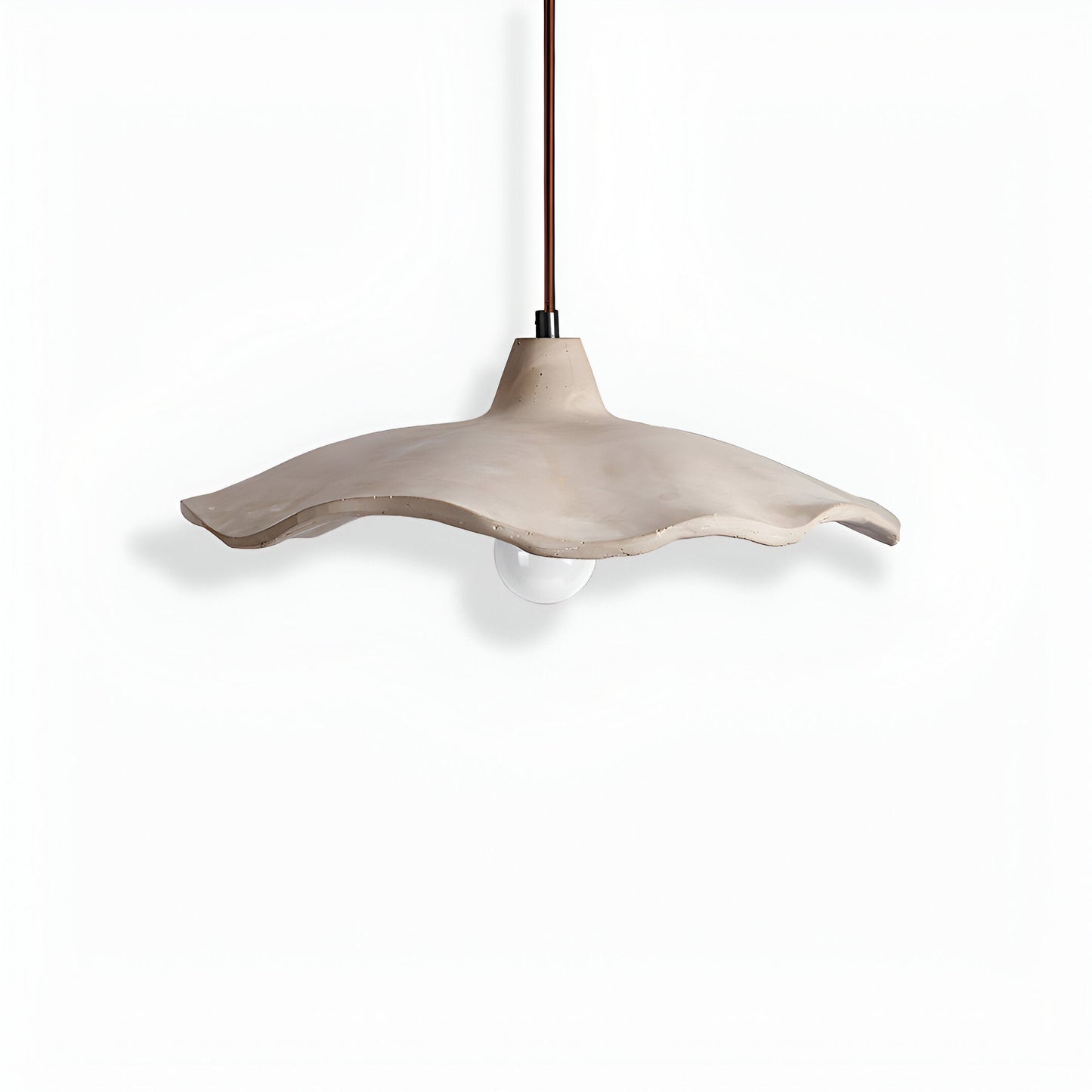 Nordic Wabi Sabi Pendant Light With Cement Flower Shade | Corvella