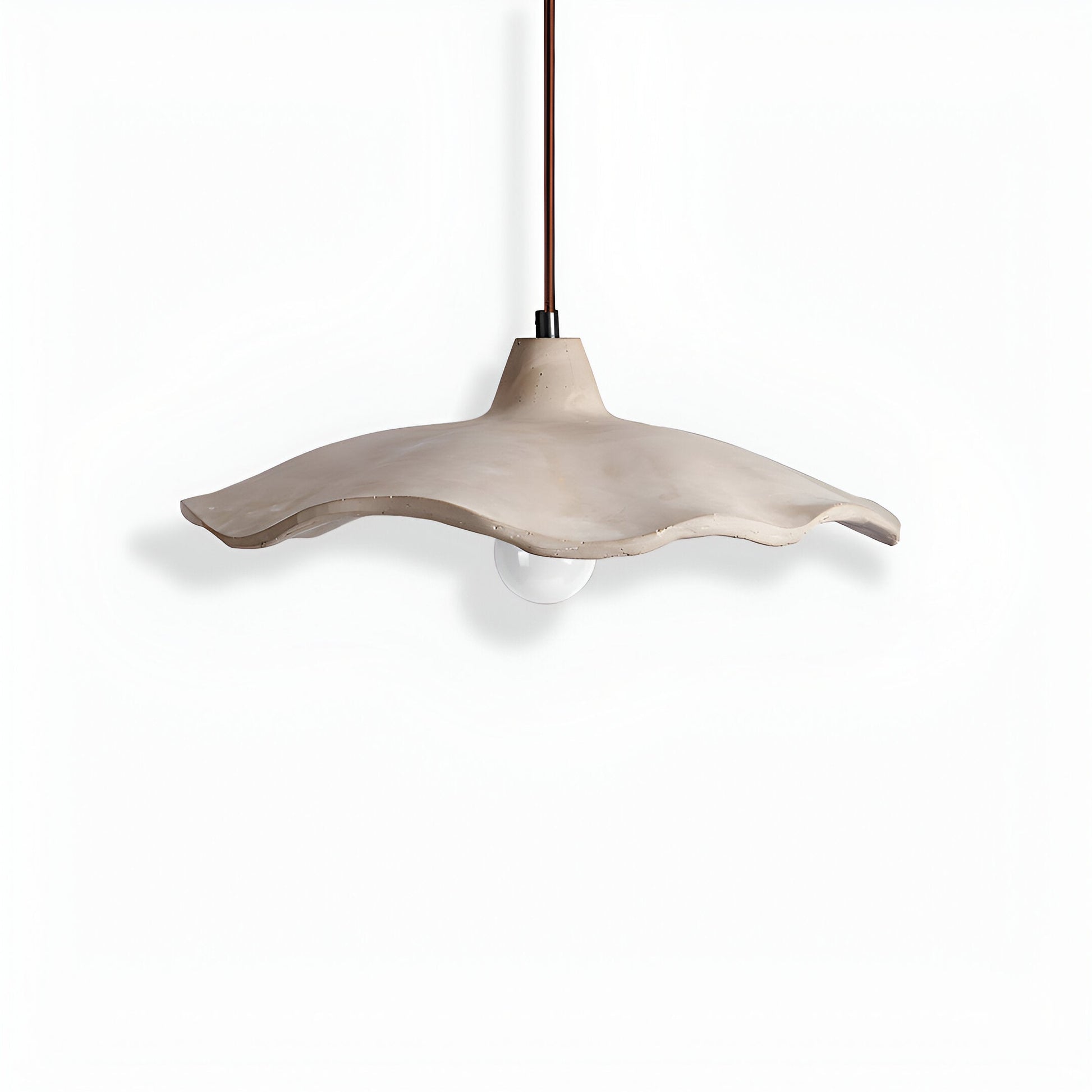 Nordic Wabi Sabi Pendant Light With Cement Flower Shade | Corvella