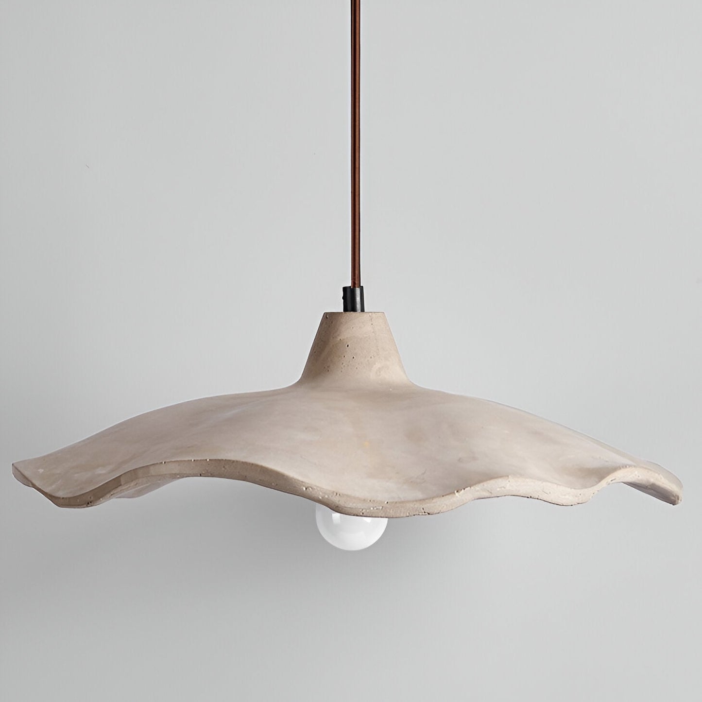 Nordic Wabi Sabi Pendant Light With Cement Flower Shade | Corvella