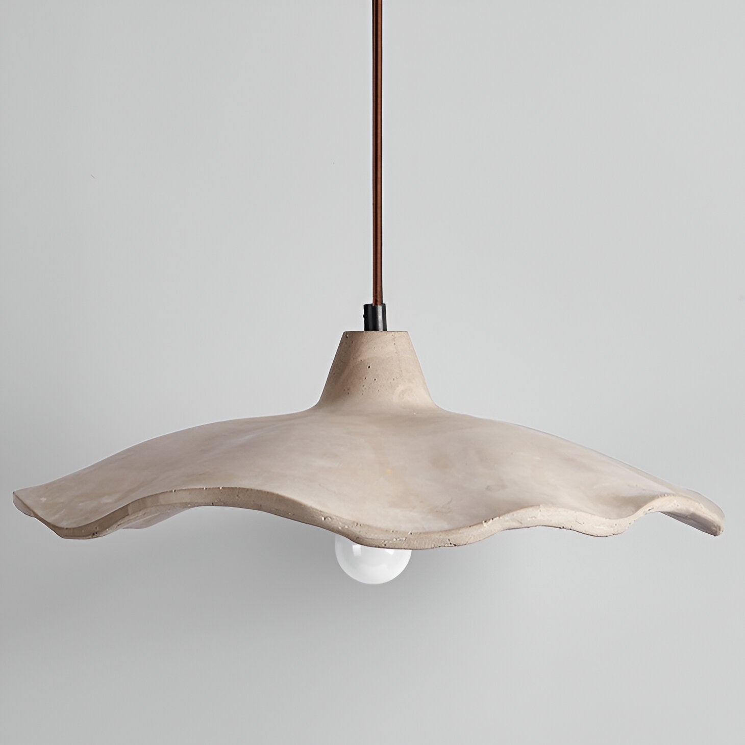 Nordic Wabi Sabi Pendant Light With Cement Flower Shade | Corvella