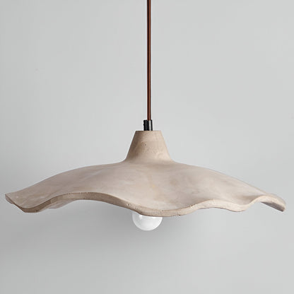 Nordic Wabi Sabi Pendant Light With Cement Flower Shade | Corvella