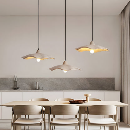Nordic Wabi Sabi Pendant Light With Cement Flower Shade | Corvella