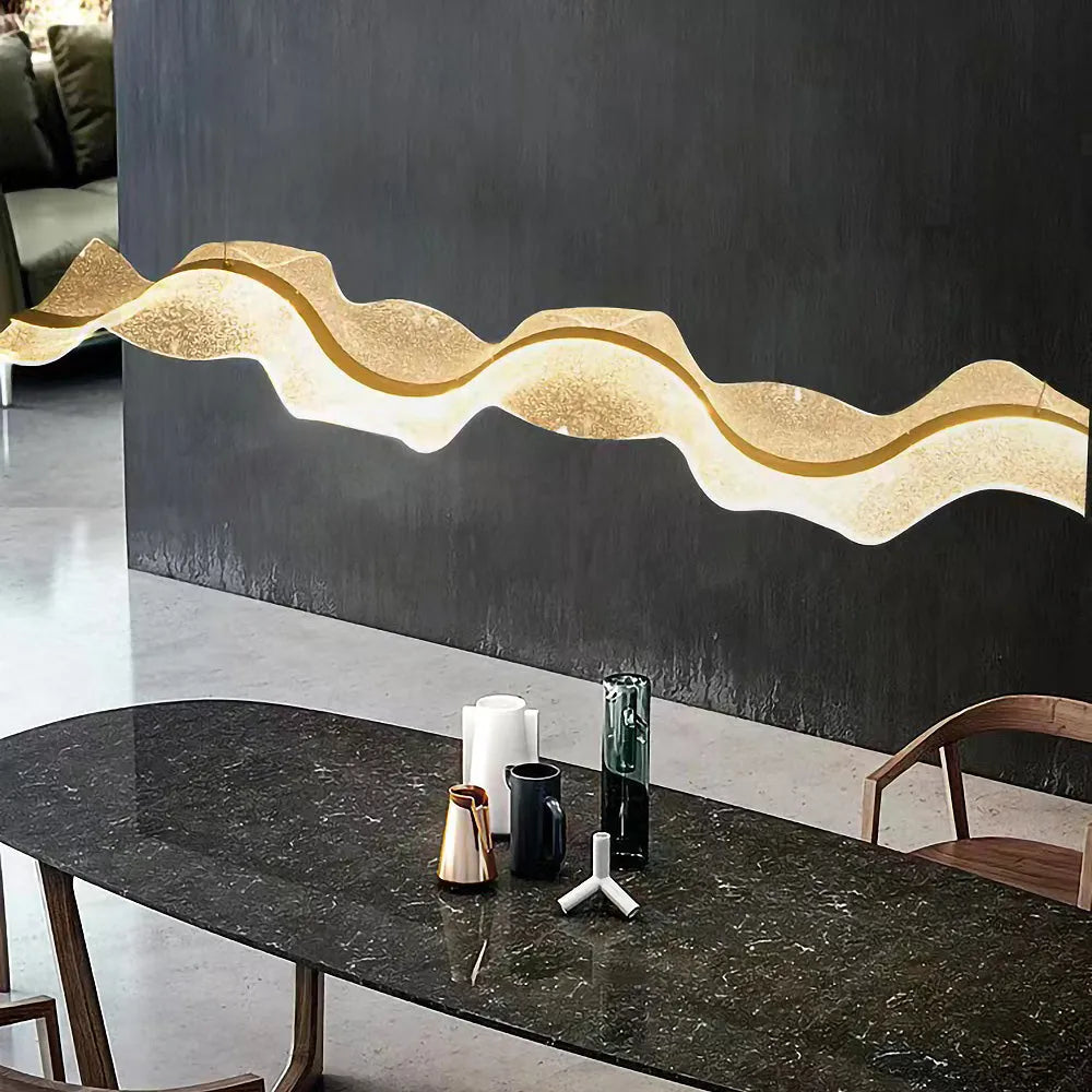 Nordic Wavy LED Pendant Light for Kitchen Areas | Orlensa