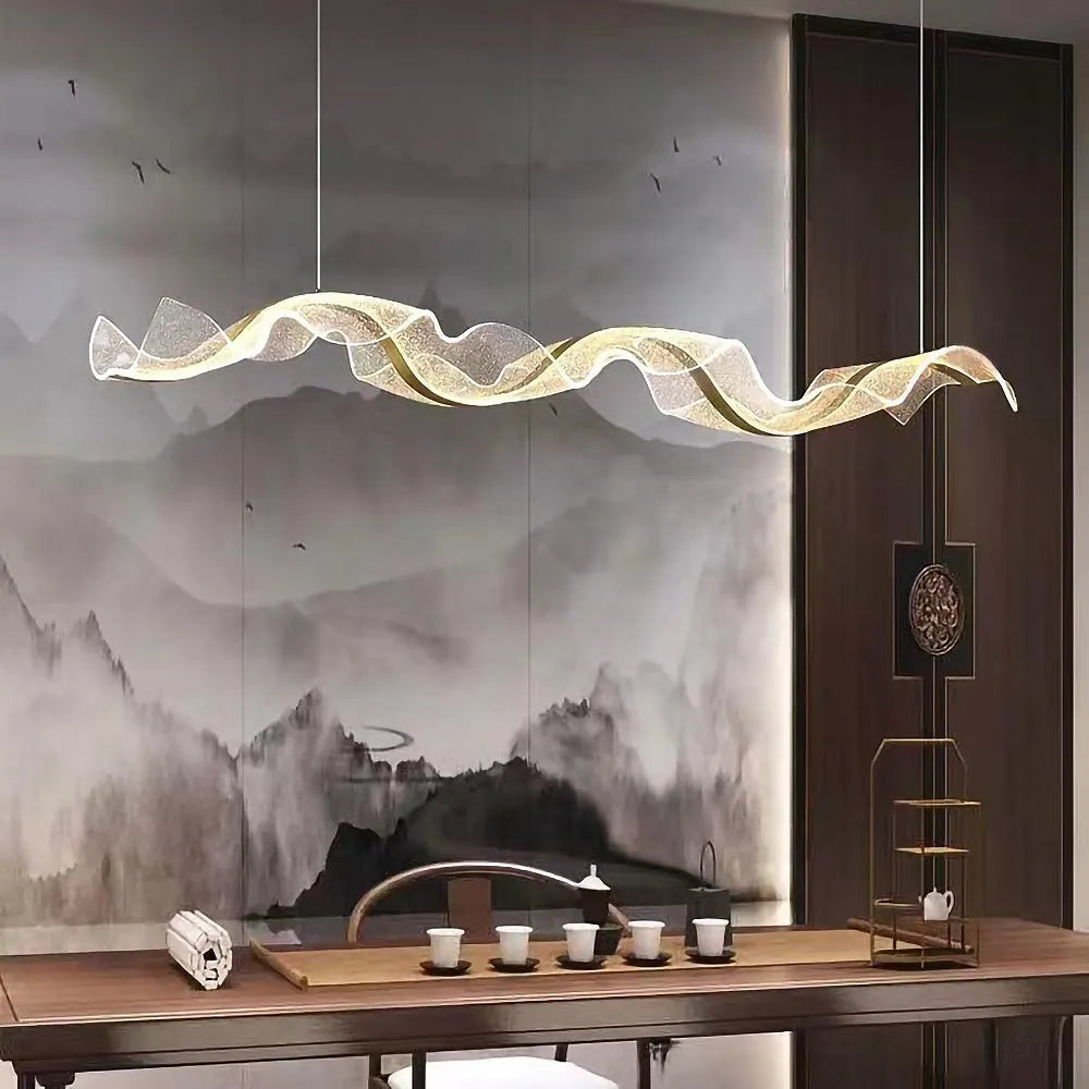 Nordic Wavy LED Pendant Light for Kitchen Areas | Orlensa
