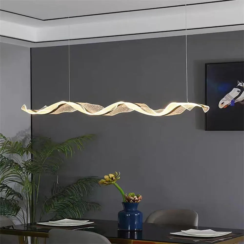 Nordic Wavy LED Pendant Light for Kitchen Areas | Orlensa