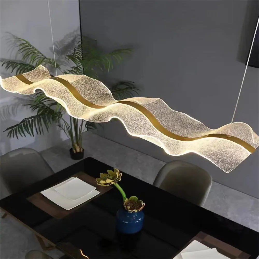 Nordic Wavy LED Pendant Light for Kitchen Areas | Orlensa