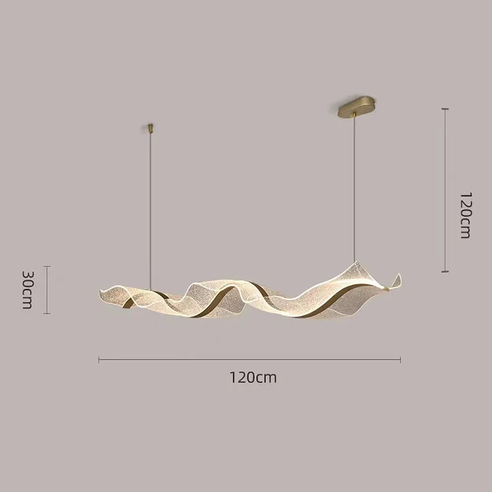 Nordic Wavy LED Pendant Light for Kitchen Areas | Orlensa