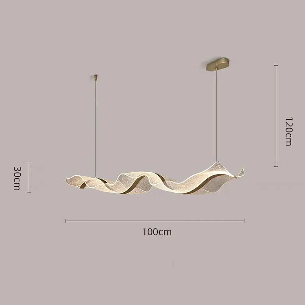 Nordic Wavy LED Pendant Light for Kitchen Areas | Orlensa