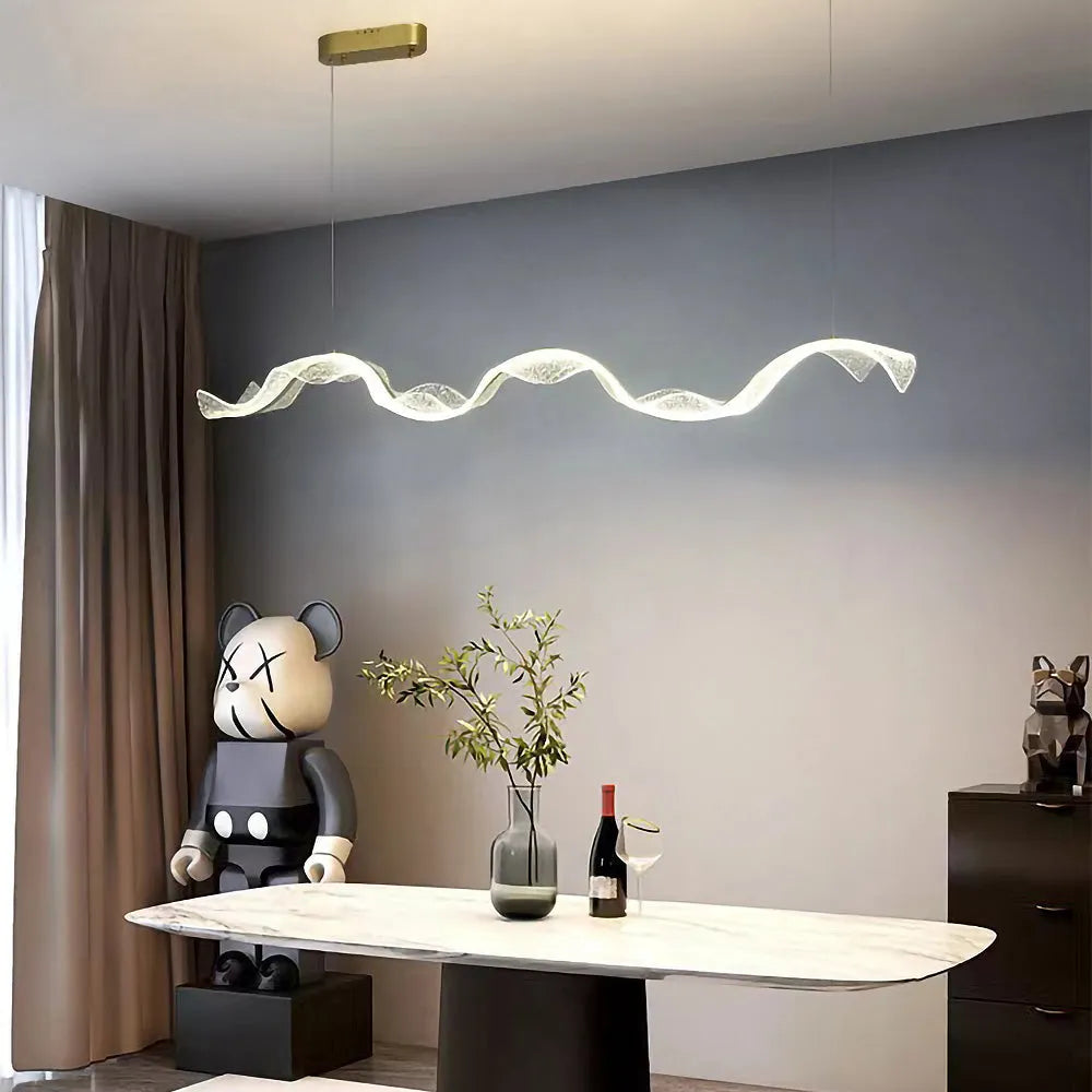 Nordic Wavy LED Pendant Light for Kitchen Areas | Orlensa