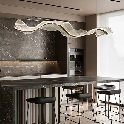 Nordic Wavy LED Pendant Light for Kitchen Areas | Orlensa
