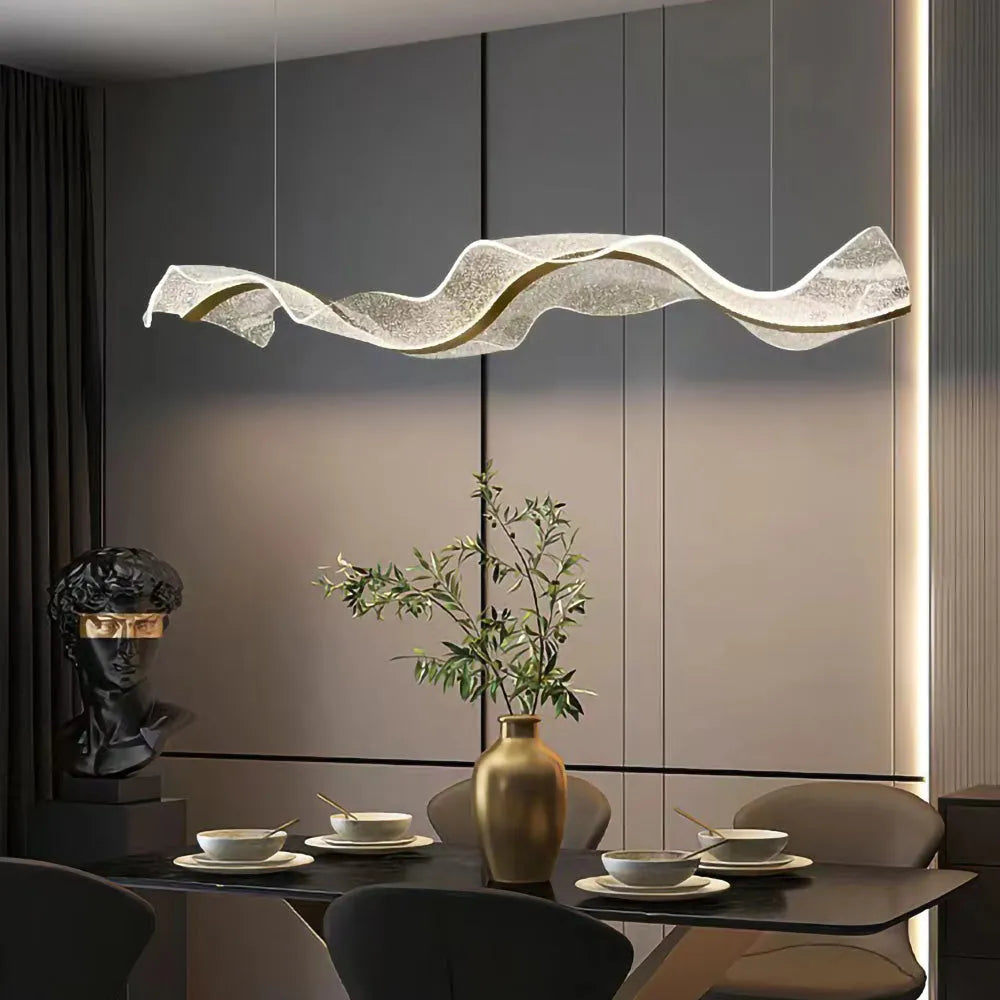 Nordic Wavy LED Pendant Light for Kitchen Areas | Orlensa