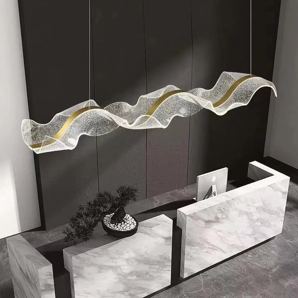 Nordic Wavy LED Pendant Light for Kitchen Areas | Orlensa