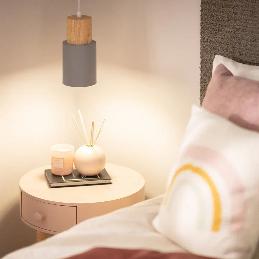 Nordic Wood Accent LED Pendant Light for Dining Areas | Quorena