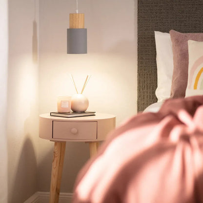 Nordic Wood Accent LED Pendant Light for Dining Areas | Quorena