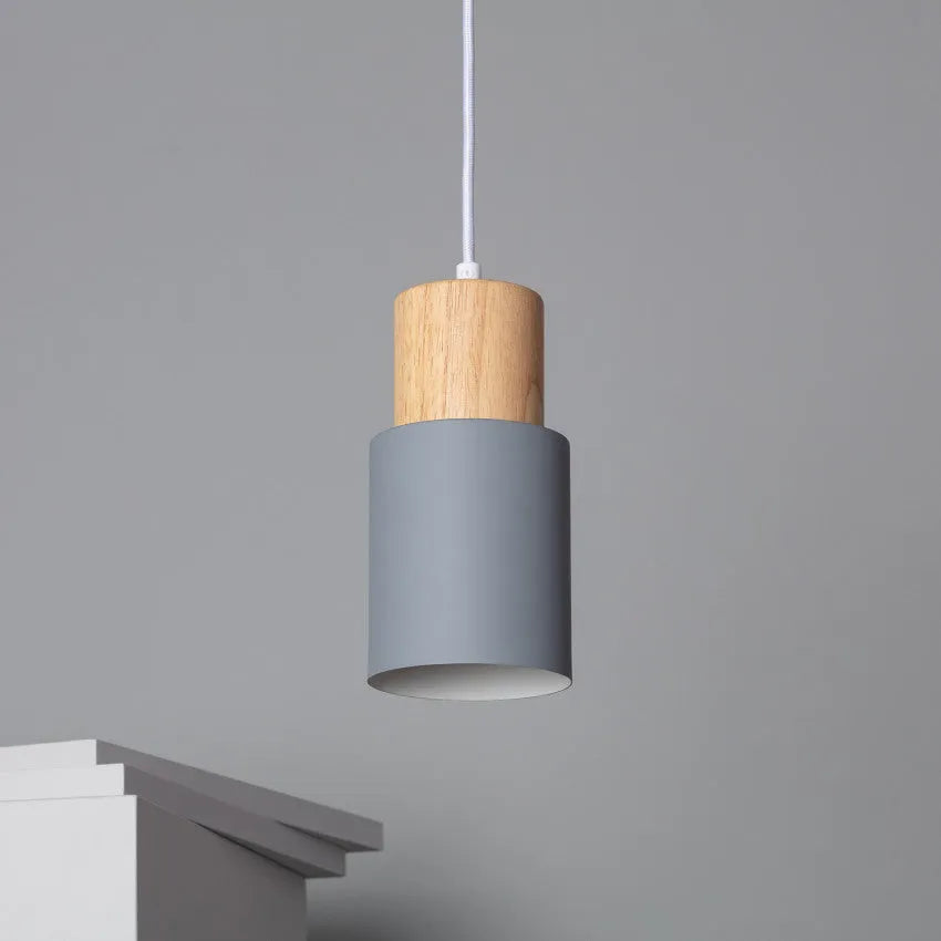 Nordic Wood Accent LED Pendant Light for Dining Areas | Quorena