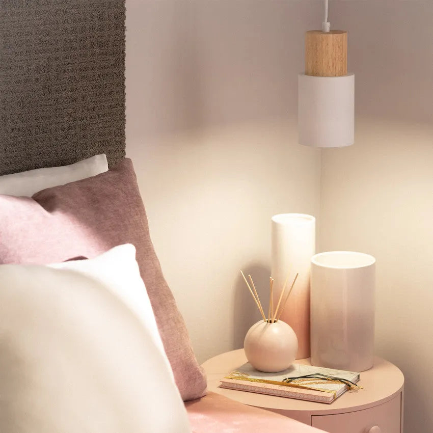 Nordic Wood Accent LED Pendant Light for Dining Areas | Quorena
