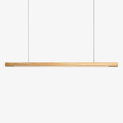 Nordic Wood LED Linear Pendant Light Ceiling Fixture | Xyvora