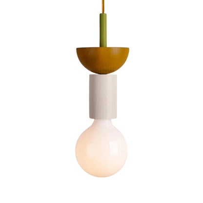 Nordic Wood LED Pendant Light with Geometric Design | Zyntaro