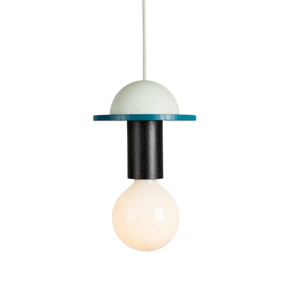 Nordic Wood LED Pendant Light with Geometric Design | Zyntaro