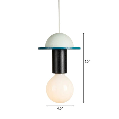 Nordic Wood LED Pendant Light with Geometric Design | Zyntaro
