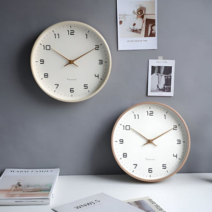 Nordic Wooden Wall Clock with Minimalist Quartz Design | Rovique