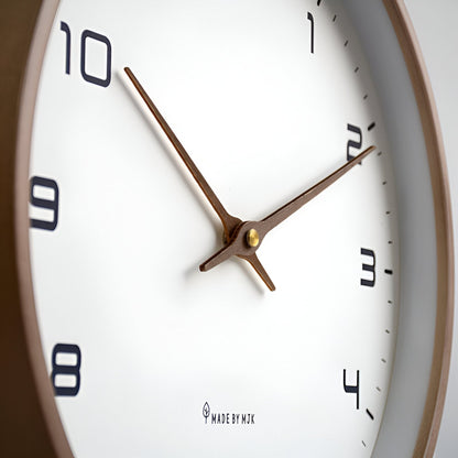Nordic Wooden Wall Clock with Minimalist Quartz Design | Rovique