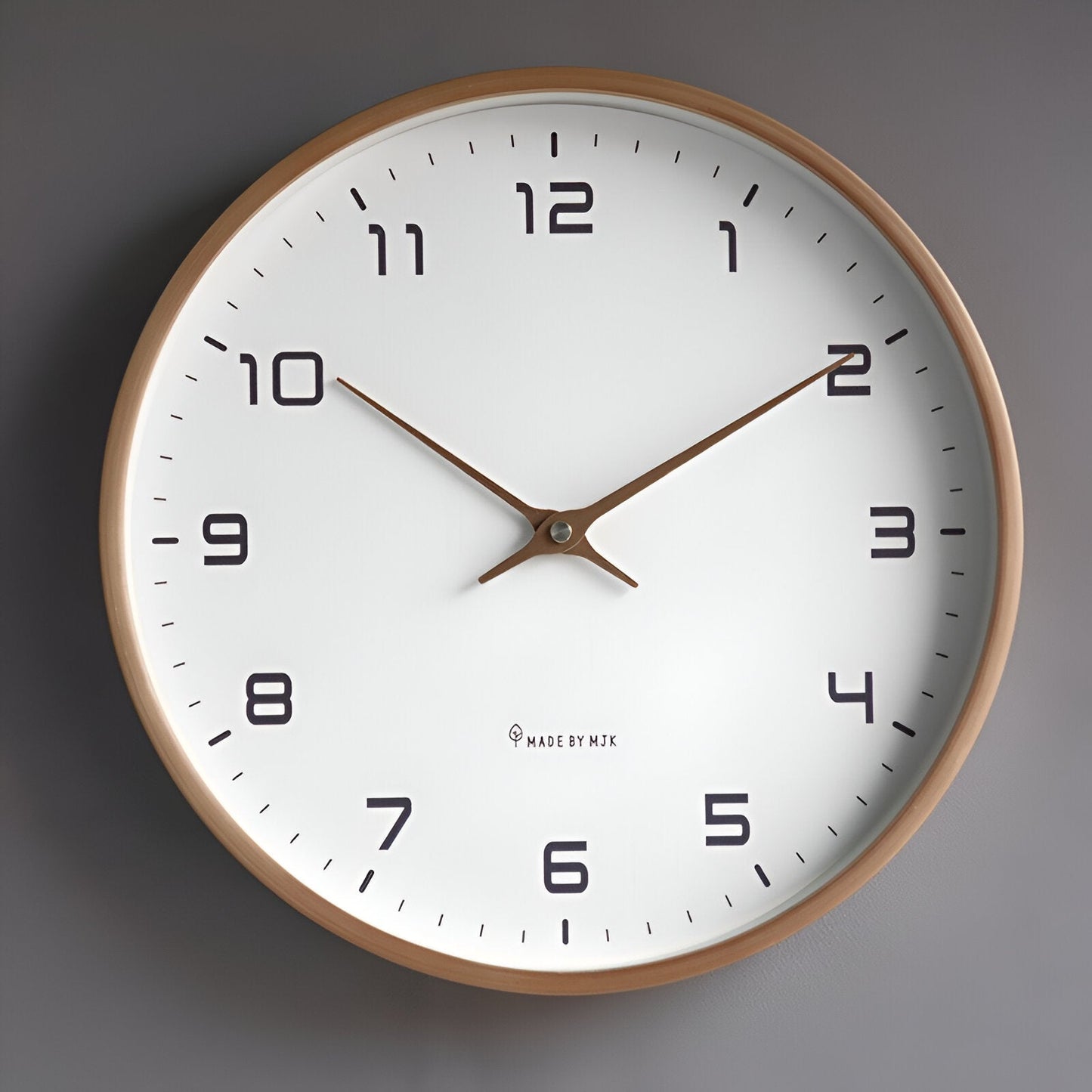 Nordic Wooden Wall Clock with Minimalist Quartz Design | Rovique