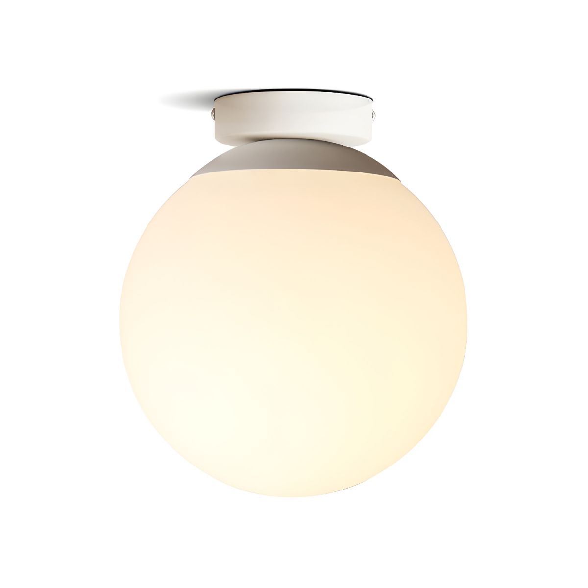Opal Glass Nordic Ceiling Light Compact Fixture | Zenvra